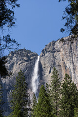 waterfall in Yosemite national park