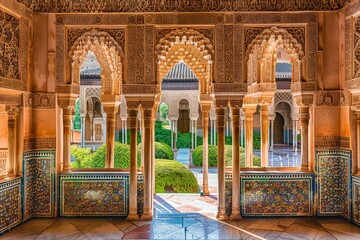 Moorish influence at alhambra palace in granada  a testament to cultural heritage