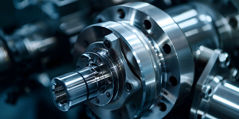 Fototapeta premium Enhancing Automotive Transmission and Industrial Engine Efficiency: Oil Lubrication for Metallic Gearboxes 