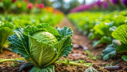 vegetable in farm, close up, 