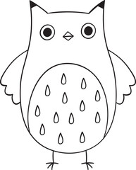 Owl Bird Hand Drawn