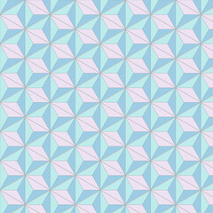 塗り付き爽やかな麻の葉文様パターン