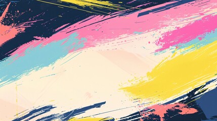 Abstract Colorful Brushstrokes Background