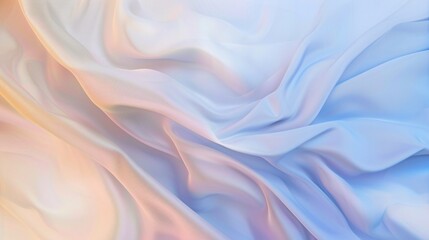 Fototapeta premium Abstract Blue and Peach Silk Fabric Texture