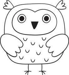 Owl Bird Hand Drawn