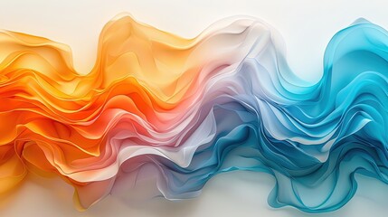 Obraz premium Abstract Wavy Pattern in Vibrant Colors