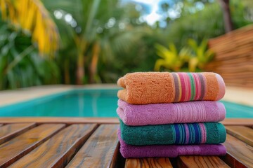 Relax and unwind with our luxurious beach towels, perfect for your next tropical getaway These soft and absorbent towels are ideal for lounging by the pool or soaking up the sun on the beach Indulge