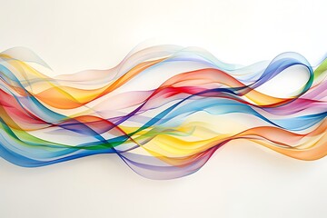 Abstract colorful wavy background.