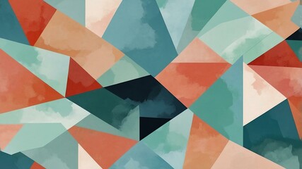 abstract color palette wallpaper with sky blue coral a background