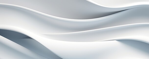 Fototapeta premium Abstract White Swirling Background.