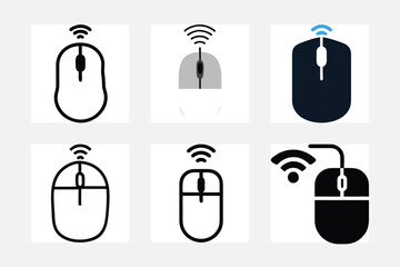 Computer mouse icon set