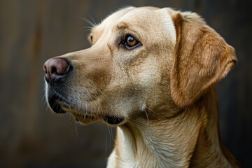 Dog captured against a solid backdrop, providing a clean canvas for customized content