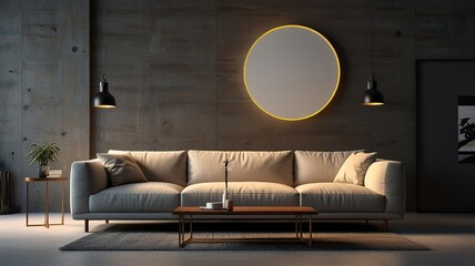 An example of a contemporary living room design