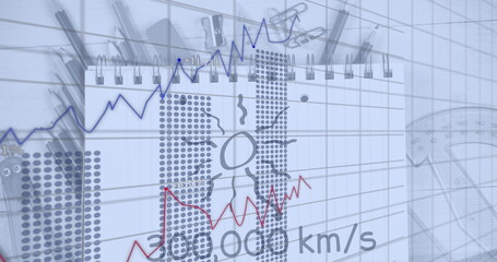 Image of financial data processing over mathematical formulae