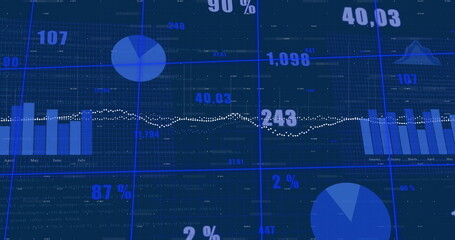 Image of financial data processing over grid
