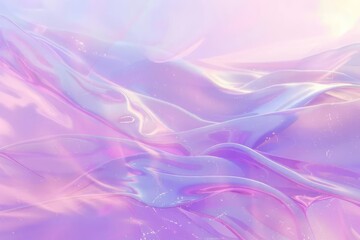 Holographic purple and violet abstract pastel color backdrop. Hologram neon gradient background. Foil smooth effect. Psychedelic iridescent background, trend of 80s, 90s
