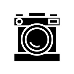 Black icon Camera Vector 