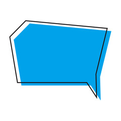 Blue Speech Bubble Vector design 