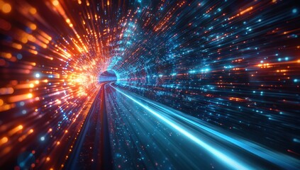 Digital Tunnel of Light and Speed