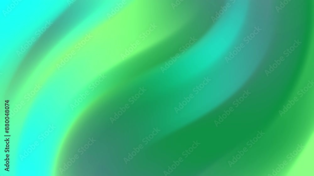 Poster A green and blue gradient background with a soft, abstract curve