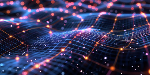 Quantum field theory visualizing energy fluctuations and the fabric of space-time in subatomic particle interactions