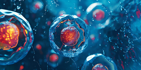 Microscopic Cells Revealing Intricate Biological Processes
Visualization of Cellular Structures in Biological Research