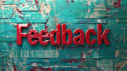 Red Glossy Surface Customer review concept art poster.