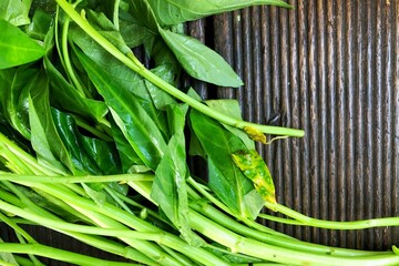 close up of fresh kale vegetables