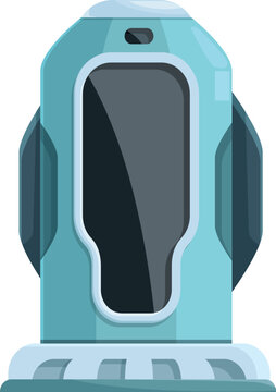 futuristic blue robot design clip art preview