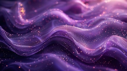Fototapeta premium Purple Fabric with Shimmering Glitter