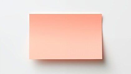 blank pink note paper