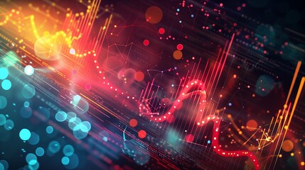 Obraz premium A background for an infographic. Digital, cybersecurity, modern and geek-vibes