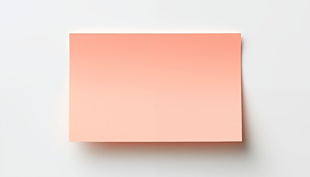 blank pink note paper
