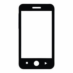 smart phone silhouette, contemporary and dynamic tech graphics