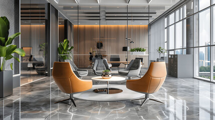Contemporary Corporate Architecture: Elegant Offices and Active Workers