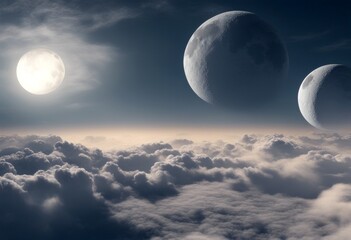 rendering projection cloud environment dream animation moon 360 3d clouds beautiful cloudscape equidistant black panorama background uphigh map dark hdri