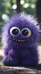 Fototapeta premium Cute furry monster