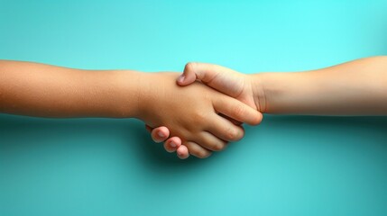 Two Hands Shaking, Sign of Agreement and Unity