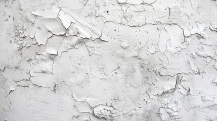 Fototapeta premium Aged white plastered wall background