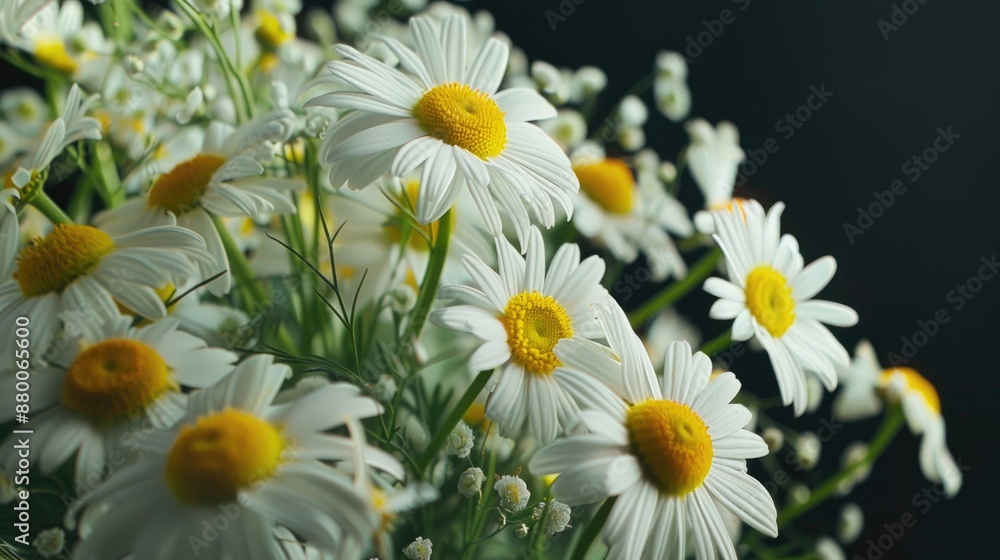 Canvas Prints Close up of daisy chamomile flower bouquet