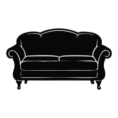 sofa silhouette vector, stylish and versatile furniture designs