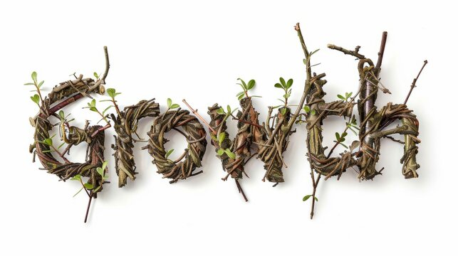 Personal development symbol created in Willow Twig Letters.