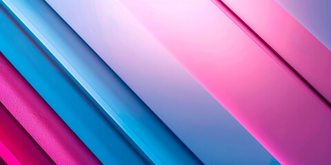 Fototapeta premium A blue and pink striped background with a white line. The blue and pink stripes are very bold and the white line is very thin