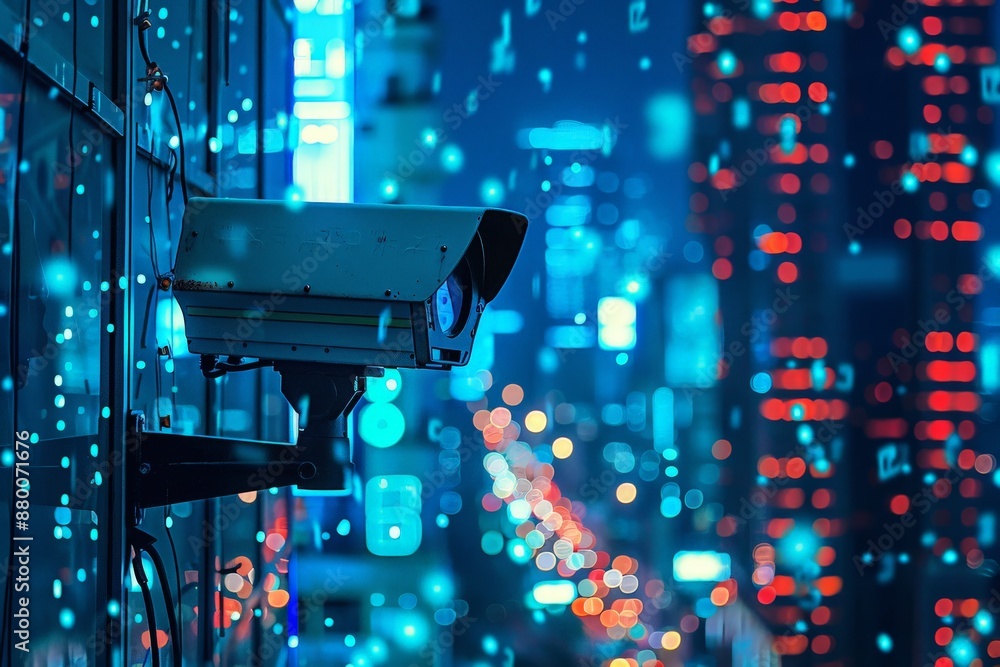 Wall mural ai powered security system monitoring