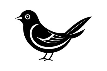 illustration of a bird vector art silhouette