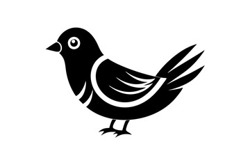 illustration of a bird vector art silhouette