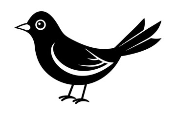 illustration of a bird vector art silhouette