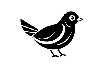 illustration of a bird vector art silhouette