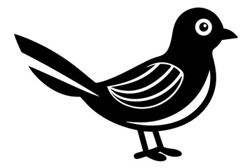 illustration of a bird vector art silhouette