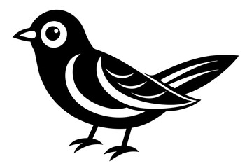 illustration of a bird vector art silhouette